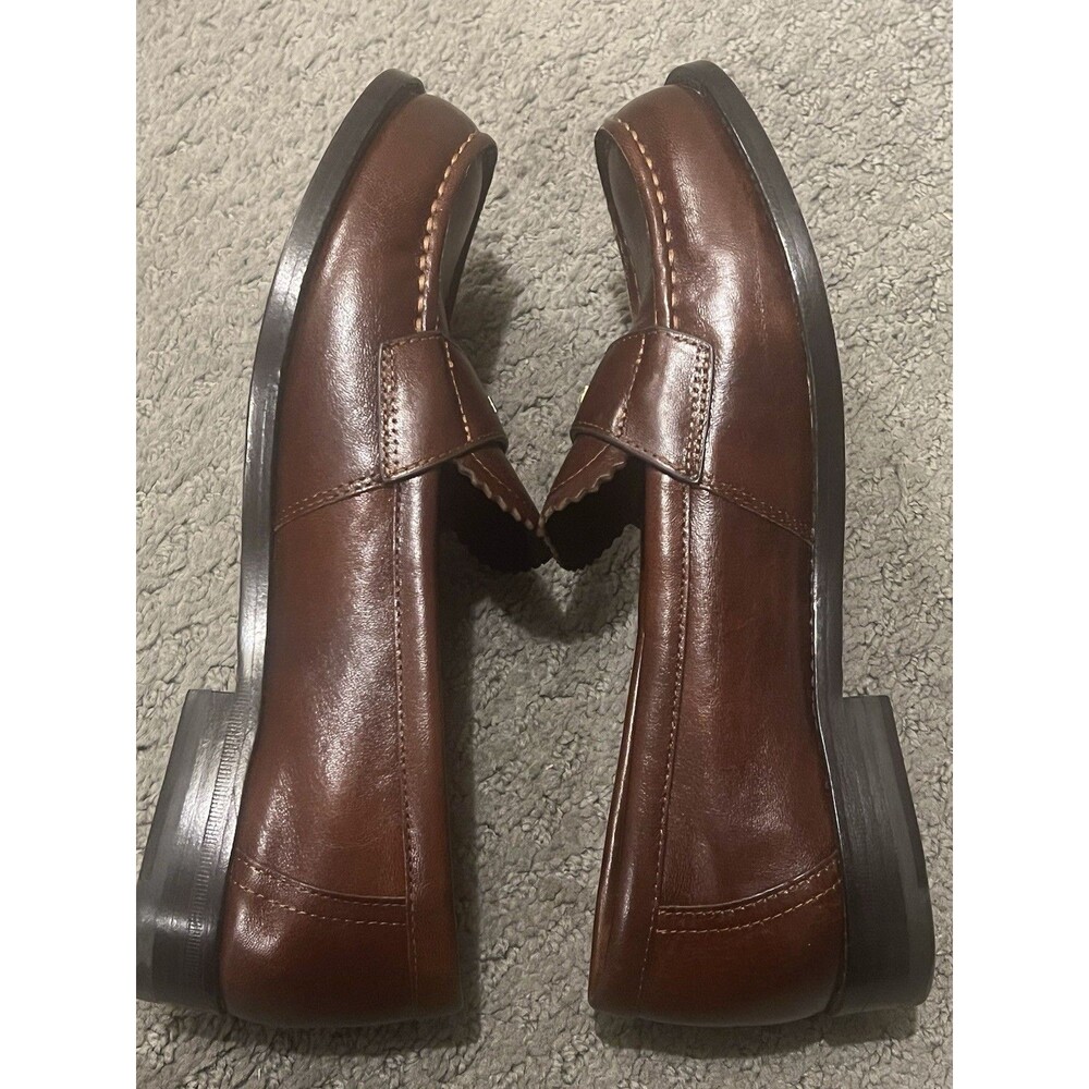 TORY BURCH Classic Loafer - Negroni brown Leather Women's Size 6 - Picture 4 of 10